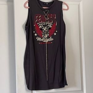 Motorcycle mini dress